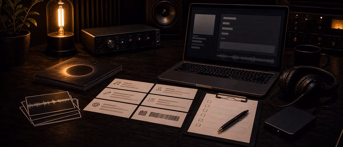 Como preparar metadados de lançamento antes do upload no Spotify