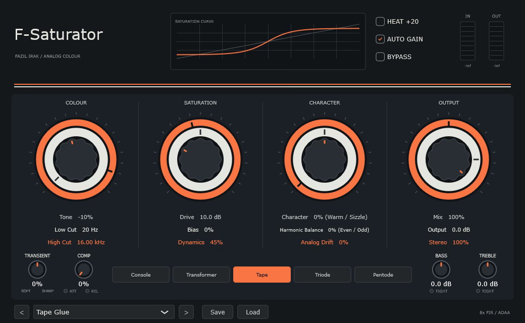 F-Saturator: Free Saturation and Distortion Plugin by Fazıl Irak