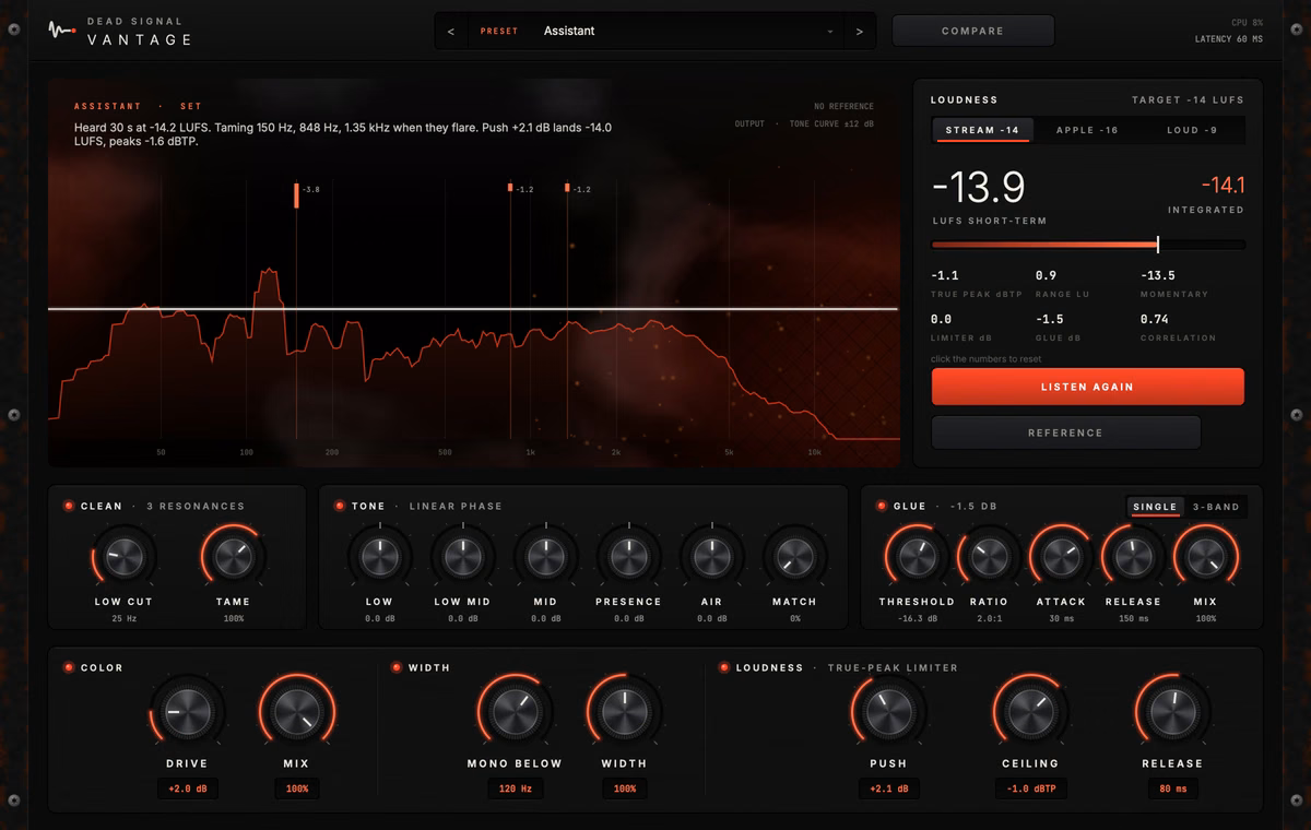 Rack Tuner: Free Rack Tuner Plugin by Dead Signal Audio