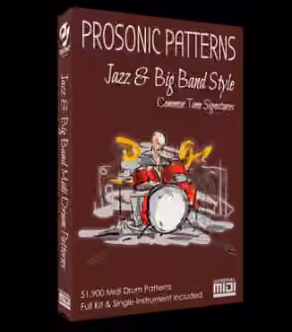 Prosonic Studios Midi Grooves Jazz and Big Band Drum Library [MiDi]