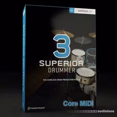 Toontrack Superior Drummer 3 Core MiDi 100 v1.0.0